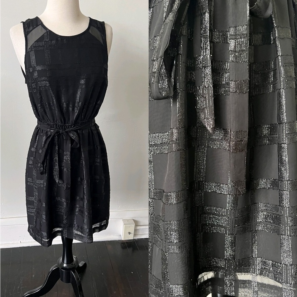 Black Sparkly Skater Dress